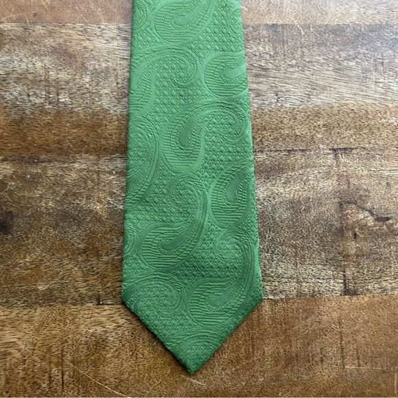 Vintage Sears 1970’s 1980’s avacado green polyester tie - Picture 4 of 4
